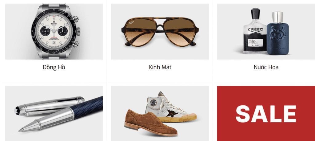 Mua hàng hiệu, giá hàng sale ở Manluxury.vn