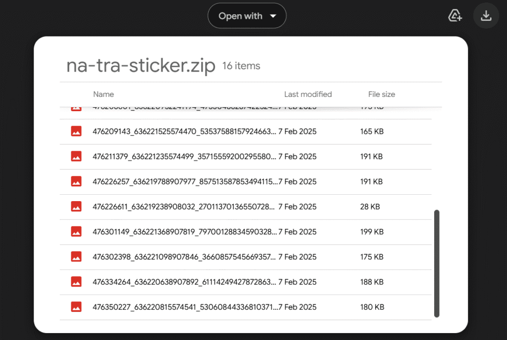 Bộ NeZha Sticker ( icon Na Tra Ma Đồng ) 