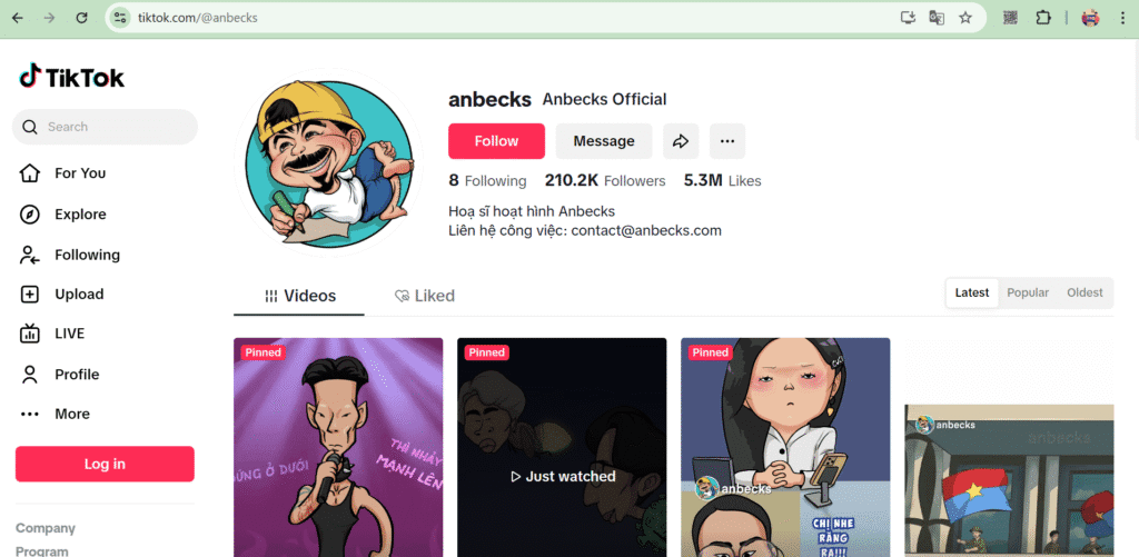 Tải FULL Video của User Tiktok về máy tính của bạn