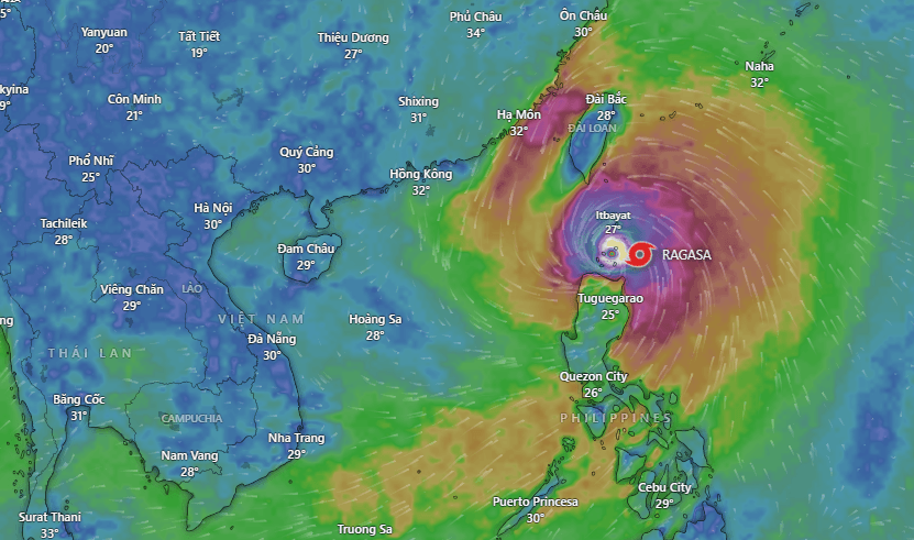 bão số 9 Ragasa WINDY: Theo dõi hành trình bão số 9 trên ứng dụng Windy.