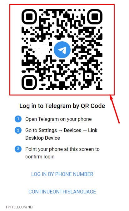 Đăng Nhập telergam Web