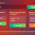 Tạo kí tự đặc biệt khoảng trống