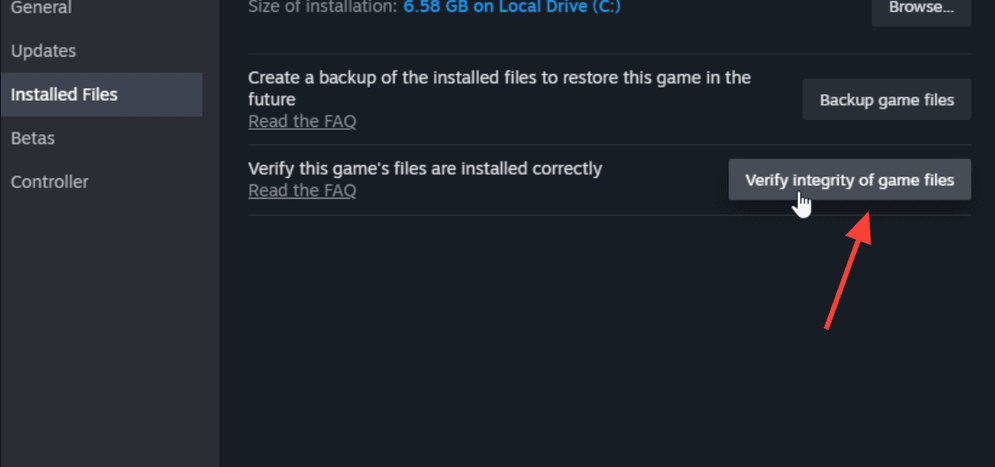 kiểm tra tệp game trên Steam