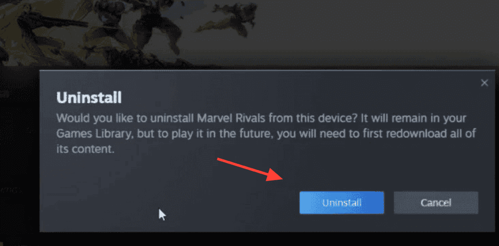 cài đặt lại Marvel Rivals
